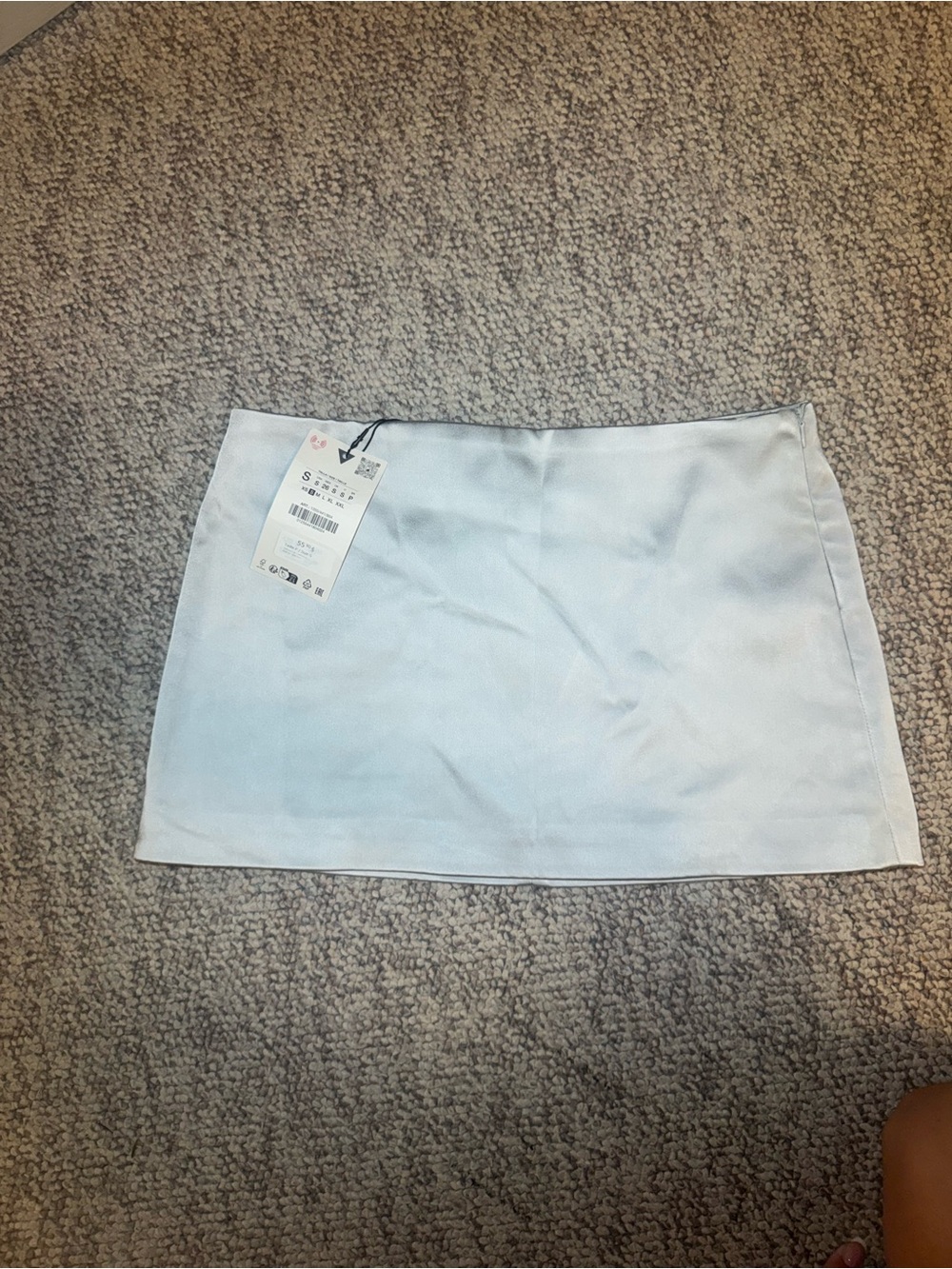 Zara Silver Women's Mini Skirt